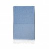 Fouta En Coton Et PET Recyclés 100x170cm SEAFOU Bleu Fouta En Coton Et PET Recyclés 100x170cm SEAFOU Bleu