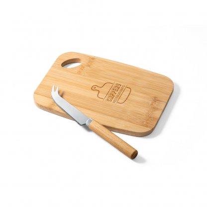 Planche à Découper Avec Couteau à Fromage En Bambou CAPPERO Logo