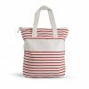 Sac Shopping Zippé En Coton Biologique 220g 46x46x12 Cm BIOBEACH Rouge