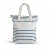 Sac Shopping Zippé En Coton Biologique 220g 46x46x12 Cm BIOBEACH Turquoise