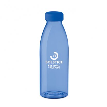 Bouteille En PET Recyclé 500ml SPRING Bleu Royal Logo