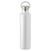 Bouteille Isotherme En Inox Et Bambou 1000ml HELSINKI LARGE Blanc