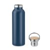 Bouteille Isotherme En Inox Et Bambou 750ml HELSINKI MED Marine Bouchon Bouteille Isotherme En Inox Et Bambou 750ml HELSINKI MED Marine Bouchon