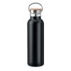 Bouteille Isotherme En Inox Et Bambou 750ml HELSINKI MED Noir Bouteille Isotherme En Inox Et Bambou 750ml HELSINKI MED Noir
