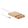 Chargeur Sans Fil Et Support De Téléphone En Bambou ODOS Chargeur Sans Fil Et Support De Téléphone En Bambou ODOS