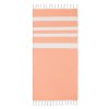 Fouta En Coton Recyclé 75x150cm AGOURA Orange Déplié Fouta En Coton Recyclé 75x150cm AGOURA Orange Déplié