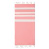 Fouta En Coton Recyclé 75x150cm AGOURA Rouge Déplié Fouta En Coton Recyclé 75x150cm AGOURA Rouge Déplié