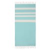 Fouta En Coton Recyclé 75x150cm AGOURA Turquoise Fouta En Coton Recyclé 75x150cm AGOURA Turquoise