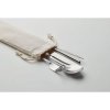 Set Couverts En Acier Inoxydable Dans Pochette En Toile CUSTA SET Couverts+pochette