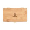 Set D'outils Pratiques Avec Coffret En Bambou GALLAWAY Fermer Avec Logo
