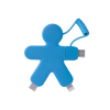 Câble De Charge Multi Connecteurs En Plastique Recyclé BUDDY CABLE Bleu