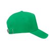 Casquette En Coton Biologique 5 Pans 250g BICCA CAP Vert Coté