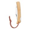Couteau Pliable En Acier Inoxydable Et Bambou MANO à Plat Côté Gauche Couteau Pliable En Acier Inoxydable Et Bambou MANO à Plat Côté Gauche