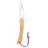 Couteau Pliable En Acier Inoxydable Et Bambou MANO Déplié Couteau Pliable En Acier Inoxydable Et Bambou MANO Déplié