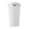 Mug Double Paroi En Acier Inoxydable 510ml BRACE Ouvert Face Blanc