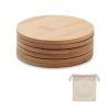 Set De 6 Sous Verres Ronds En Bambou BAYIN Photo Principale Set De 6 Sous Verres Ronds En Bambou BAYIN Photo Principale