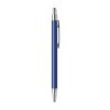 Stylo à Bille à Bouton Poussoir En Alu Recyclé DANA Bleu De Profil Stylo à Bille à Bouton Poussoir En Alu Recyclé DANA Bleu De Profil