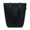 Sac Shopping En Feutre PET Recyclé 38x42cm NATA Noir De Dos Sac Shopping En Feutre PET Recyclé 38x42cm NATA Noir De Dos