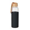 Bouteille En Verre Avec Silicone Et Bambou 500ml CHAI Noir