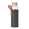 Bouteille En Verre Et Bambou Avec Pochette 500ml THAI Photo Principale Bouteille En Verre Et Bambou Avec Pochette 500ml THAI Photo Principale