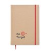 Carnet A5 En Carton Et Papier Recyclé MUSA Carnet Rouge Avec Marquage Carnet A5 En Carton Et Papier Recyclé MUSA Carnet Rouge Avec Marquage
