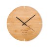 Horloge Murale En Bambou ESFERE Avec Marquage