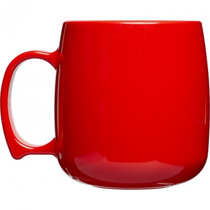 Mug Résistant En Plastique SAN 300ml CLASSIC Rouge Côté 2