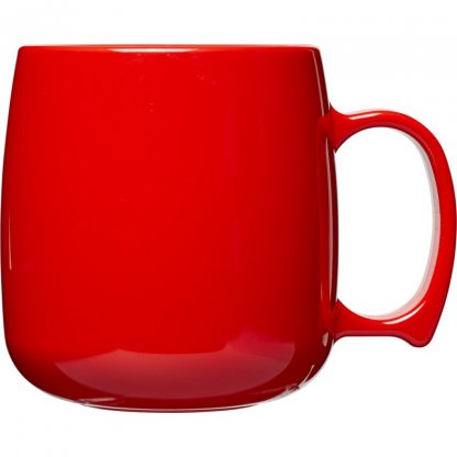 Mug Résistant En Plastique SAN 300ml CLASSIC Rouge Côté