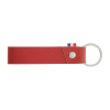 Porte Clés En Cuir Végétal PORTAVEGE Rouge Face