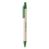 Stylo à Bille En Carton Et Papier Recyclé MITO PEN Vert Avec Marquage