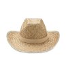 Chapeau En Paille Naturelle TEXAS Beige De Face Chapeau En Paille Naturelle TEXAS Beige De Face