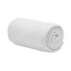 Couverture Polaire En PET Recyclé 120x150cm BOGDA Blanche Enroulée Couverture Polaire En PET Recyclé 120x150cm BOGDA Blanche Enroulée