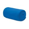 Couverture Polaire En PET Recyclé 120x150cm BOGDA Bleu Enroulée Couverture Polaire En PET Recyclé 120x150cm BOGDA Bleu Enroulée
