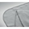 Couverture Polaire En PET Recyclé 120x150cm BOGDA Grise Clair Détail Couture Couverture Polaire En PET Recyclé 120x150cm BOGDA Grise Clair Détail Couture
