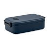 Lunch Box En PP Recyclé Avec Couvercle Hermétique 800ml INDUS Bleu Marine Vue De Face Lunch Box En PP Recyclé Avec Couvercle Hermétique 800ml INDUS Bleu Marine Vue De Face