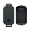 Lunch Box En PP Recyclé Avec Couvercle Hermétique 800ml INDUS Noir Ouverte Lunch Box En PP Recyclé Avec Couvercle Hermétique 800ml INDUS Noir Ouverte