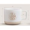 Mug Avec Effet Biscuit En Céramique 320ml LUCIE Dimensions Mug Avec Effet Biscuit En Céramique 320ml LUCIE Dimensions