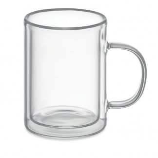 Mug double paroi personnalisable en verre - 225ml - SUBLIMGLOSS +