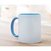 Mug En Céramique Avec Intérieur Et Poignée Colorés 300ml SUBLIMCOLY Bleu En Situation