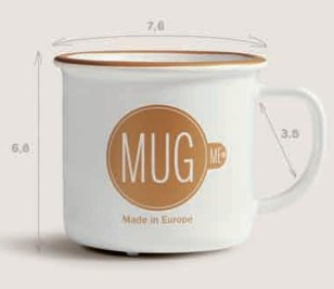 Mug Vintage En Céramique 150ml JOSEPH Dimensions