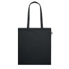 Sac Shopping En Coton Biologique 180g 38x42cm ONEL Noir De Face