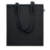 Sac Shopping En Coton Biologique 180g 38x42cm ONEL Noir Zoom Anses
