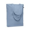 Sac Shopping En Coton Biologique 270g 38x9x42cm COCO Bleu Ciel De Côté