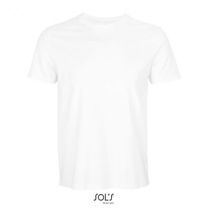 T Shirt Mixte En Coton Et Polyester Recyclés 170g ODYSSEY Blanc De Face