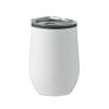 Verre Double Paroi En Acier Inoxydable Avec Couvercle 350ml CHIN CHAN Blanc De Face Verre Double Paroi En Acier Inoxydable Avec Couvercle 350ml CHIN CHAN Blanc De Face