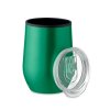 Verre Double Paroi En Acier Inoxydable Avec Couvercle 350ml CHIN CHAN Vert Ouvert Verre Double Paroi En Acier Inoxydable Avec Couvercle 350ml CHIN CHAN Vert Ouvert