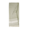Fouta:serviette Légère En Coton Et PET Recyclés 70x140cm SANDY Kaki