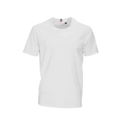 T Shirt Homme En Coton Biologique 180g LUCIEN Blanc