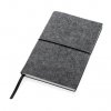 Carnet A5 En Feutre Recyclé FEUTRO Noir à Plat