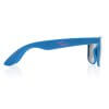 Lunettes De Soleil Publicitaires En Plastique Recyclé Color Bleu Avec Marquage